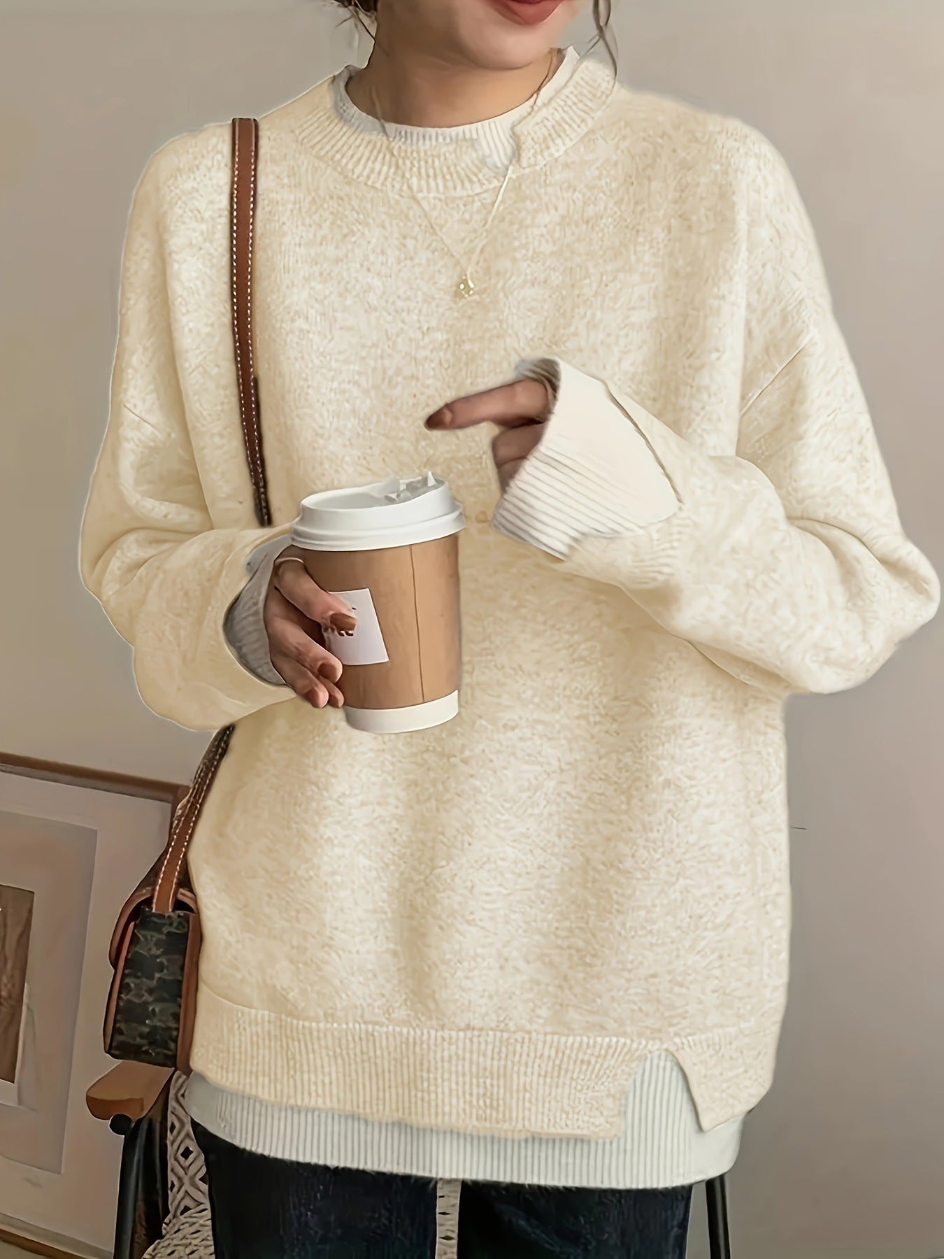 Round Neck Sweater Soft Sweater