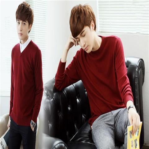 Men's  Woolen Sweater Turtleneck Thin Sweater