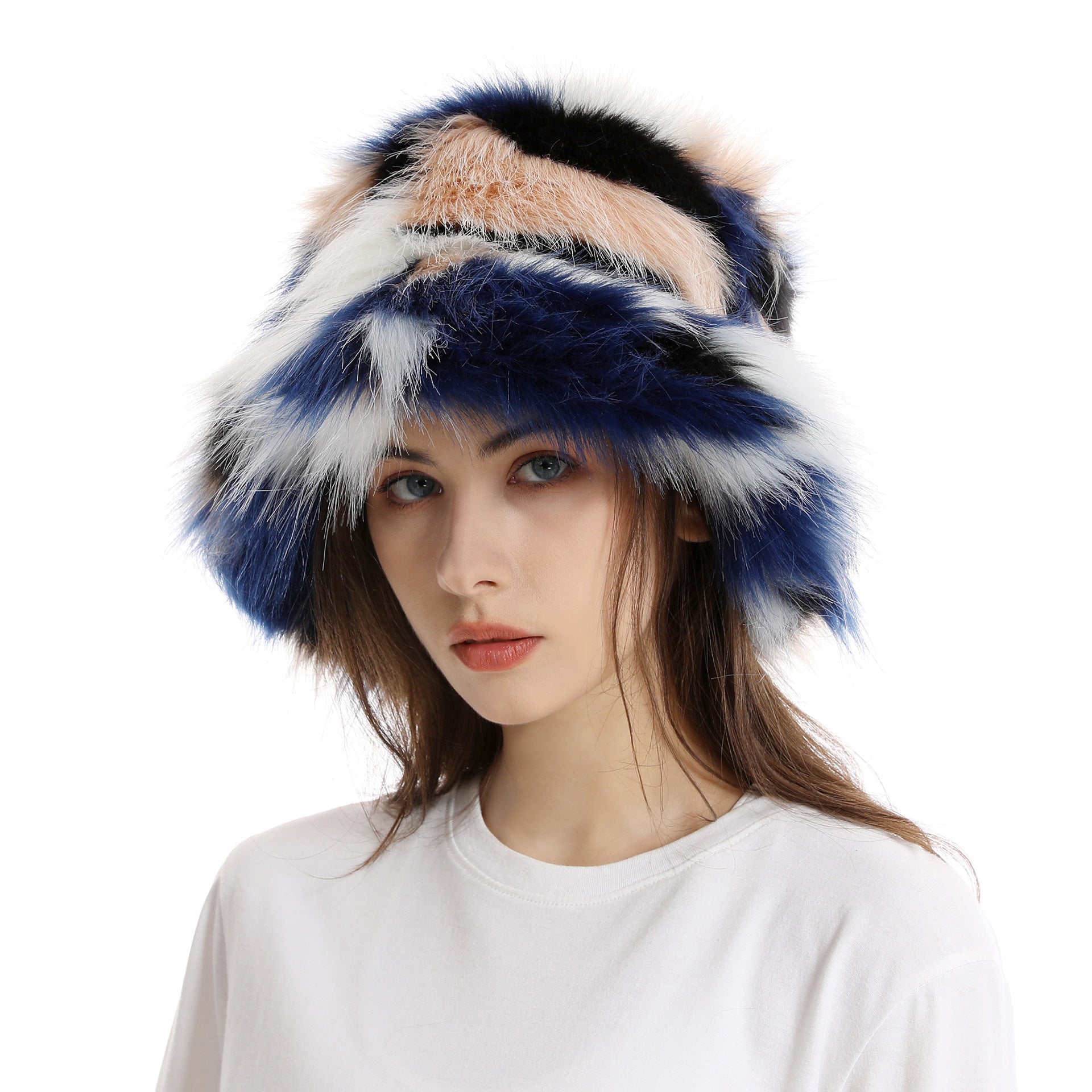 Women's Bucket Hat Warm Plush Hat