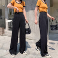 Casual high waist wide leg pants